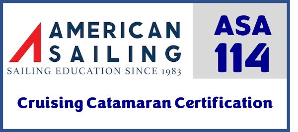 asa 114 cruising catamaran certification banner