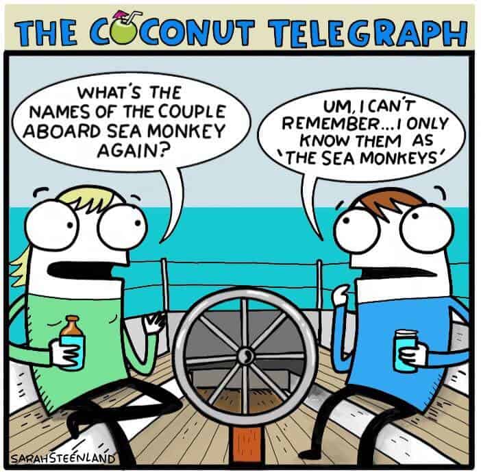 cartoon about being known by your boat's name