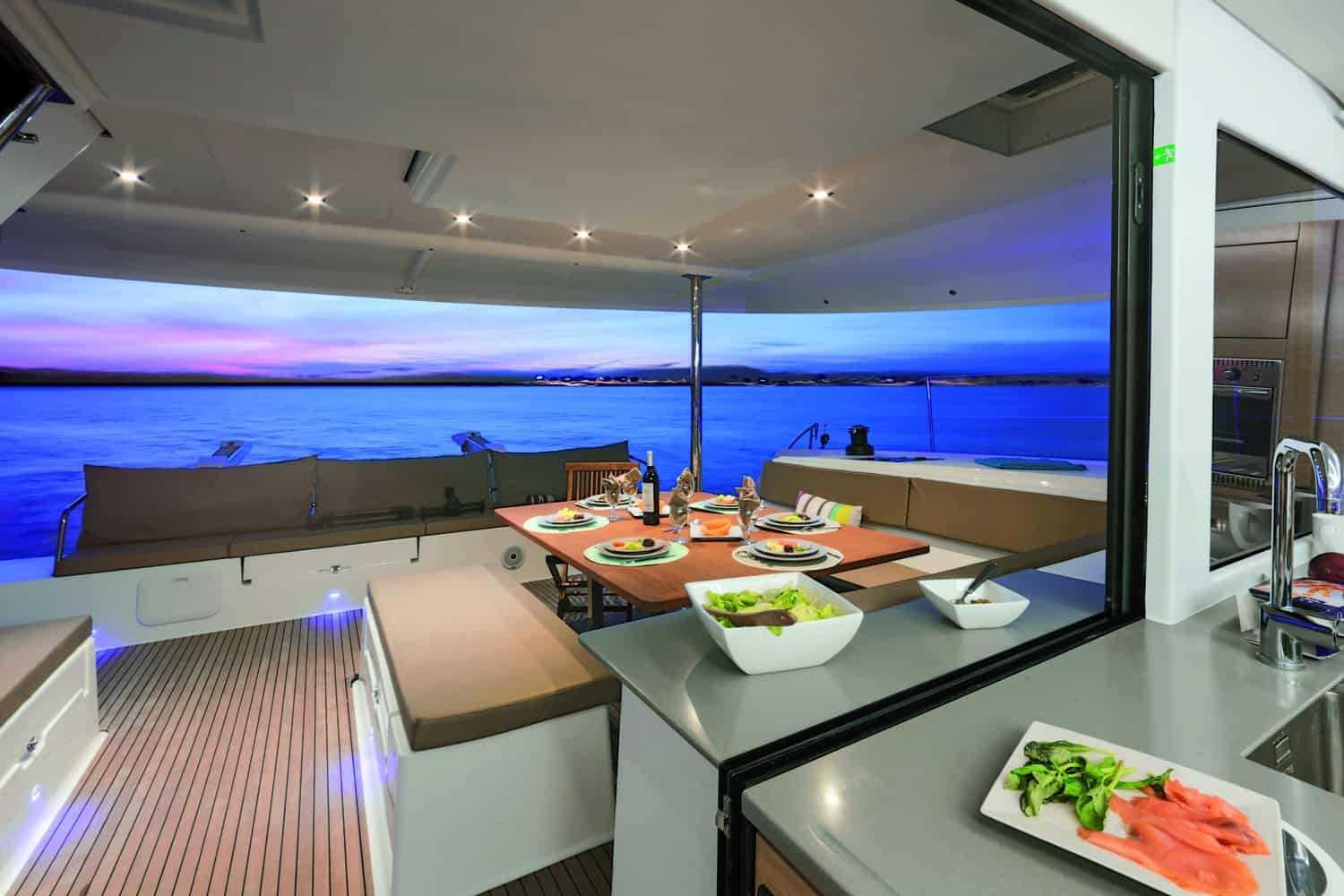 Saba 50 Catamaran exterior deck