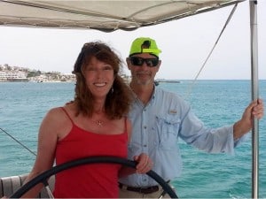 lady katlo yacht charter owners at the helm
