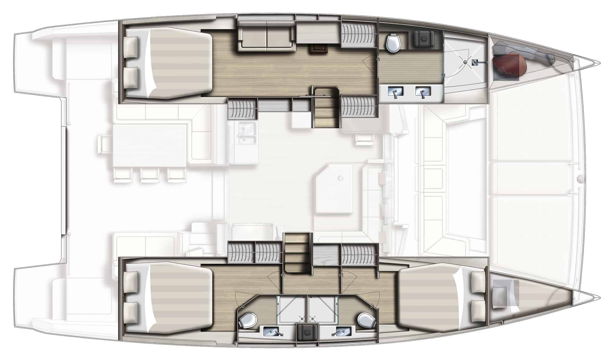 bali 4.5 with 3 cabin configuration