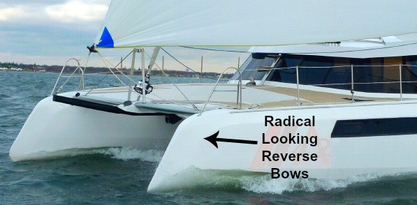 Catamaran Reverse Bows