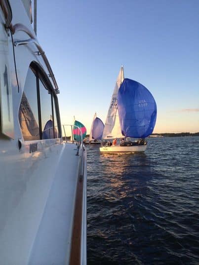 sailboat Racing in chesapeake bay