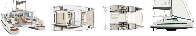 bali 4.3 catamaran layout