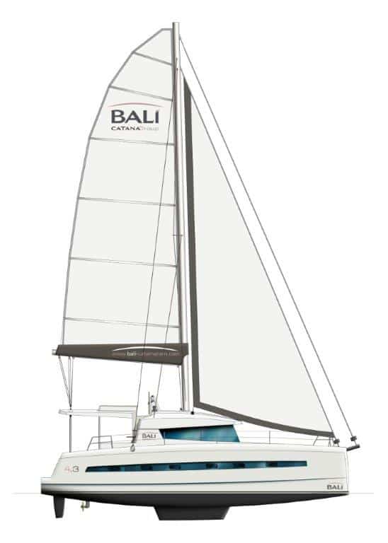 bali 4.3 side view out of water