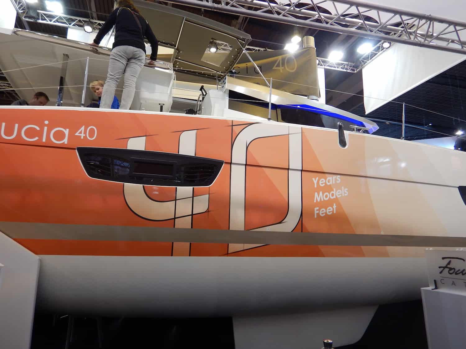 Lucia 40 hull at the paris show in 2015