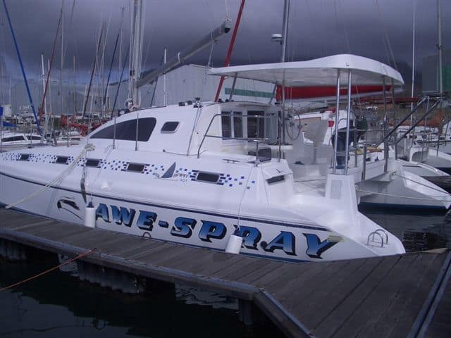 island spirit catamaran owned by new cruisers don and lynda