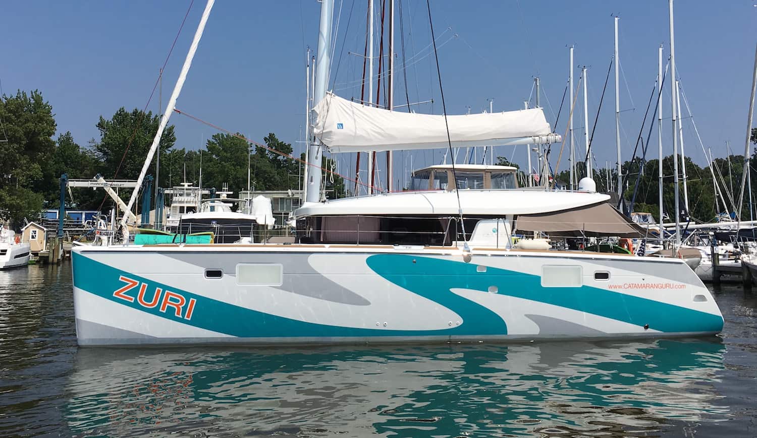 Zuri Lagoon 450s will be at the annapolis sailboat show