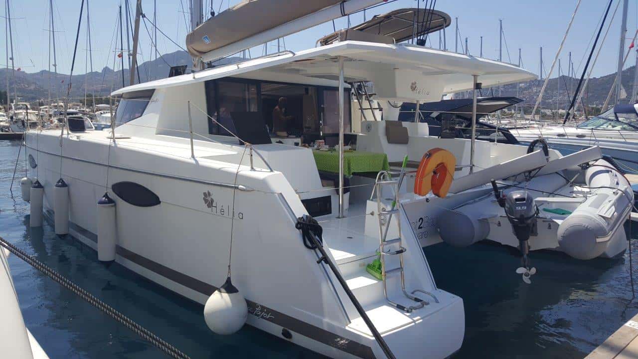 Helia 44 for sale by owner aft port view