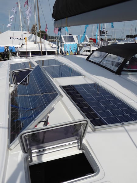 Xquisite yachts solar panels