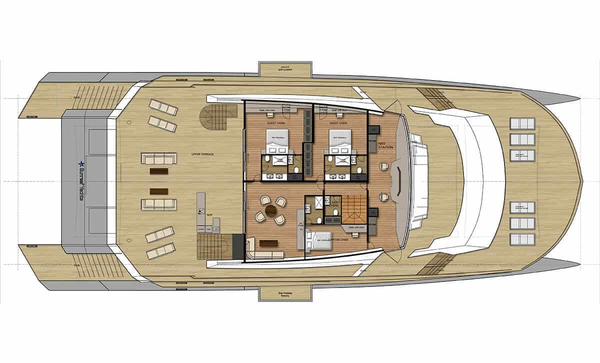 150 sunreef power concept catamaran layout 2