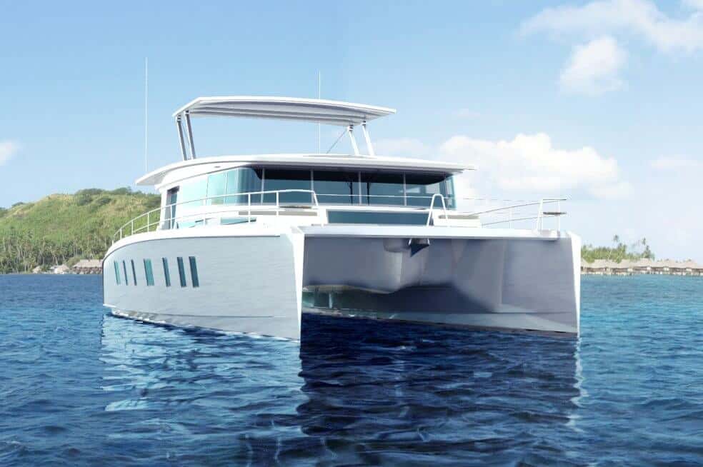 sunwave 54 concept catamaran from water