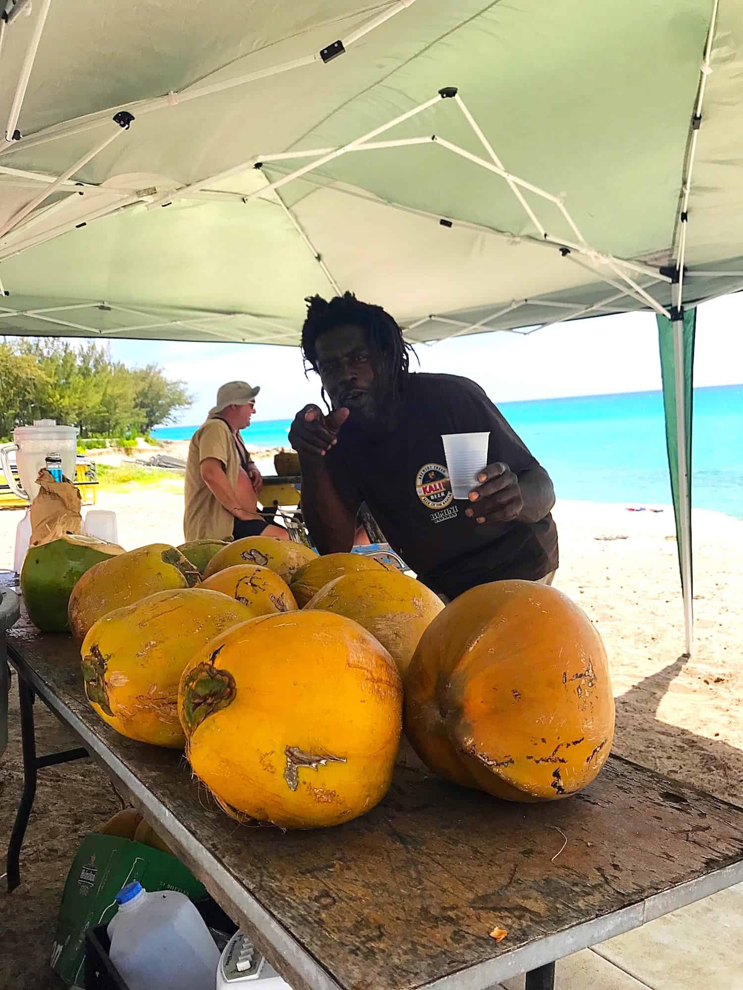 Coconut rum is a beach cocktail specialty served during the abaco regatta time