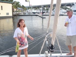 Christening catamaran Zuri