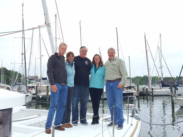 bruce and holly attended a liveaboard catamaran ownership seminar with catamaran guru