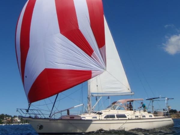 our first yacht buying experience was artemis v, an island packet 485