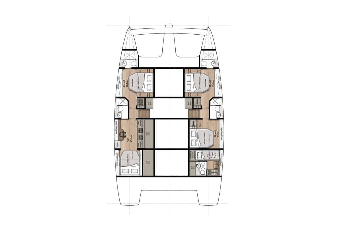 sunreef 50 hull cabin layout