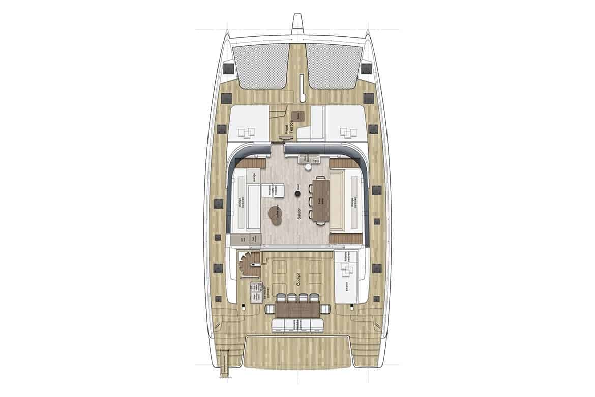sunreef 60 deckhouse layout option 2