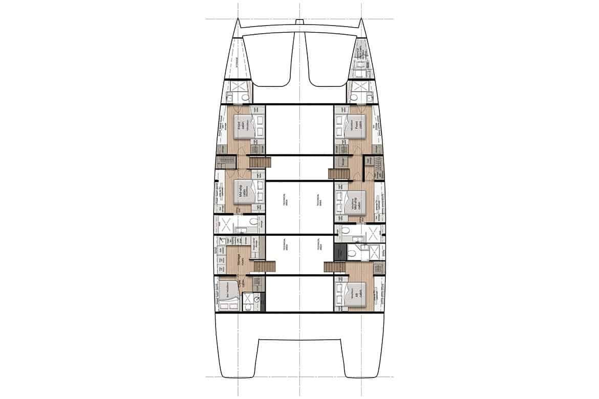 sunreef 80 hull cabin layout option 1