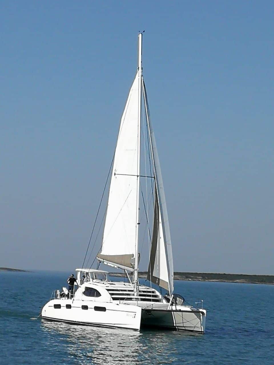 2008 leopard 46 for sale by owner with sails up