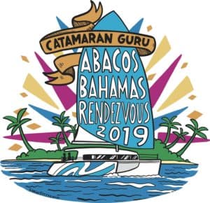 logo for Catamaran Guru Rendezvous in the Abacos 2019