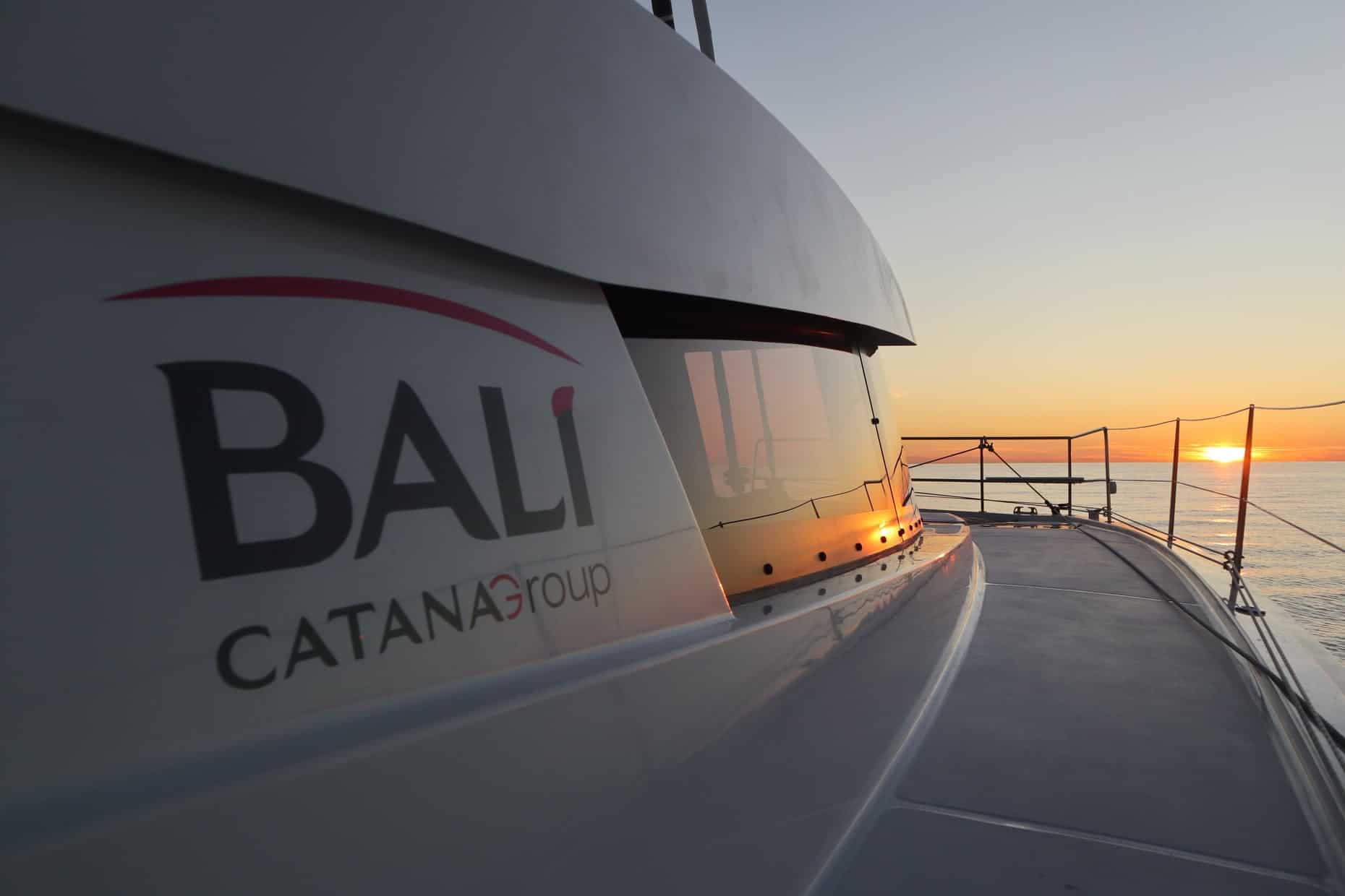 bali 5.4 catamaran named z3 near spain