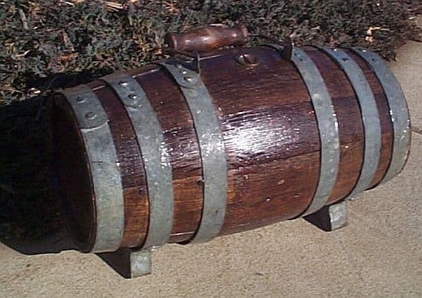 cask for grog, rum, or water