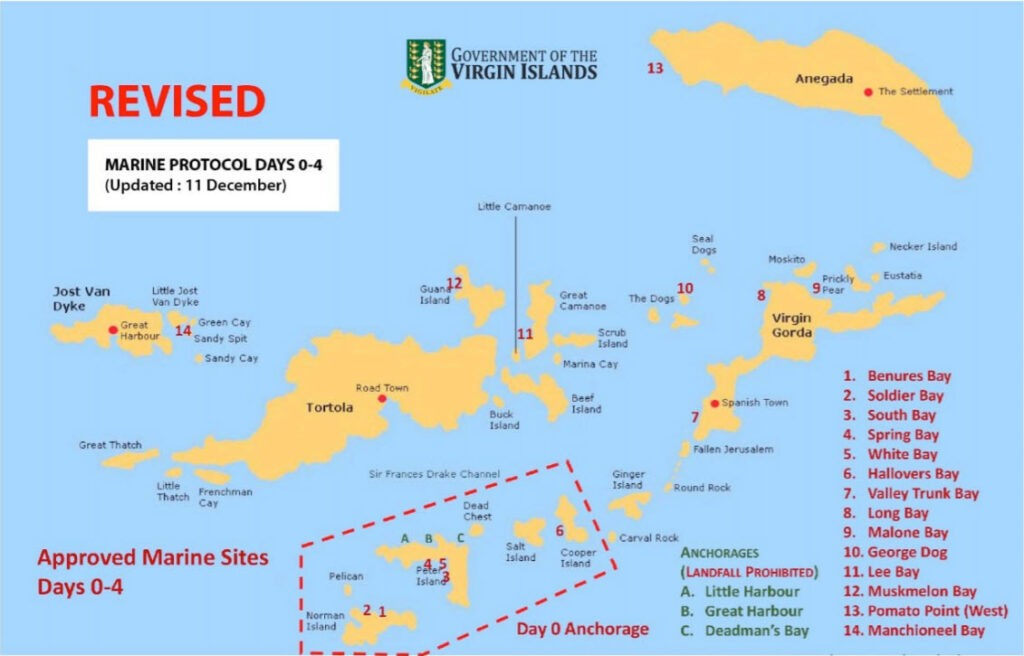 bvi approved covid marine sites as of dec 11 2020