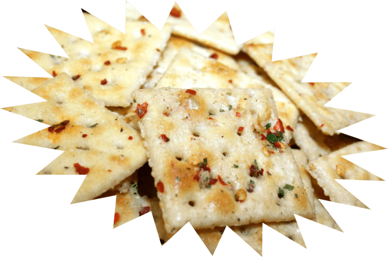 spicy fire crackers are saltines with spices that create a tasty snack aboard your boat