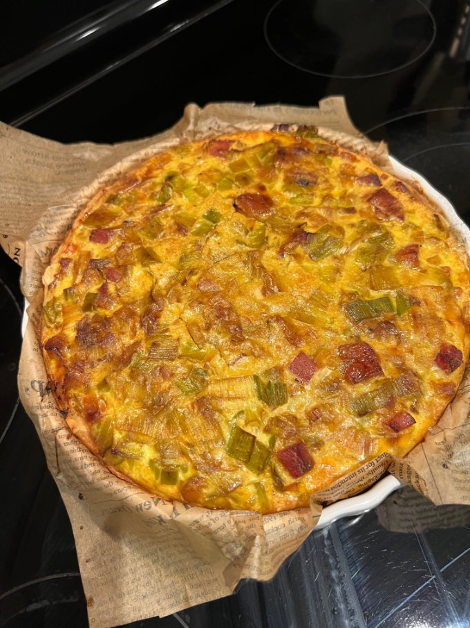 leek and pancetta quiche