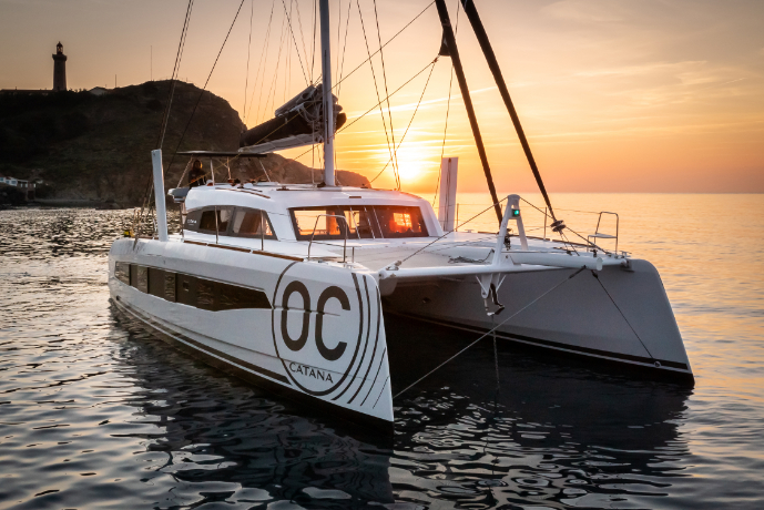 catana ocean class 50 anchored closeup