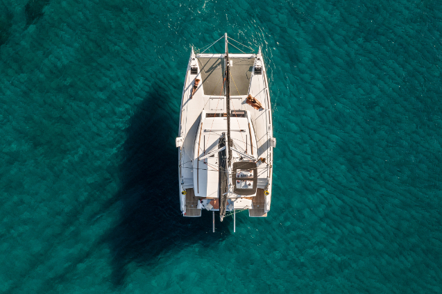 catana ocean class 50 catamaran aerial overheadview