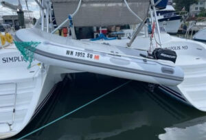 dinghy of a 2000 Lagoon 380 for sale in Beaufort, South Carolina