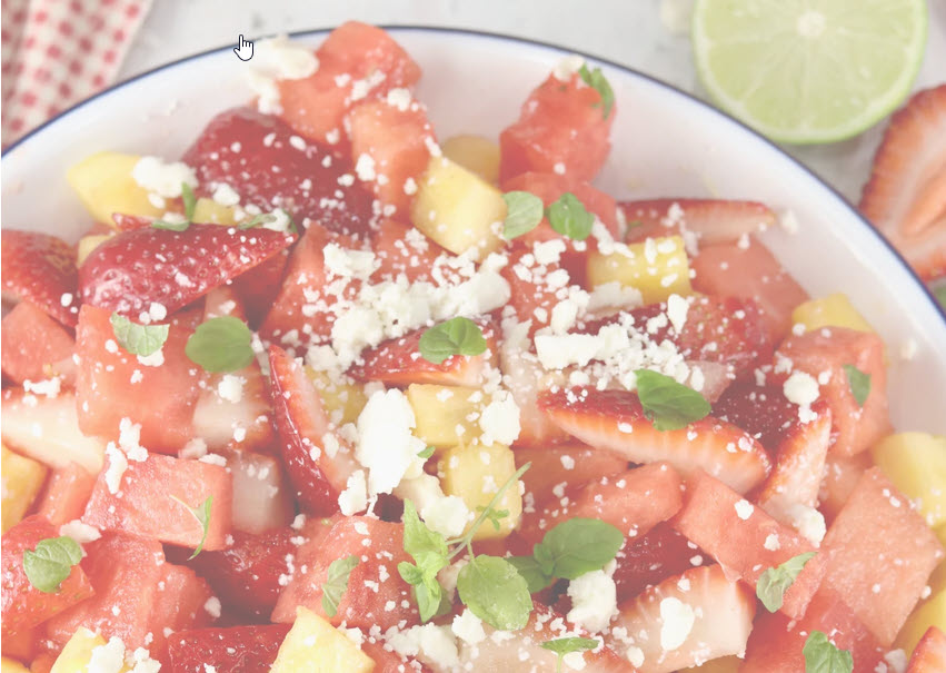 spicy watermelon and pineapple salad