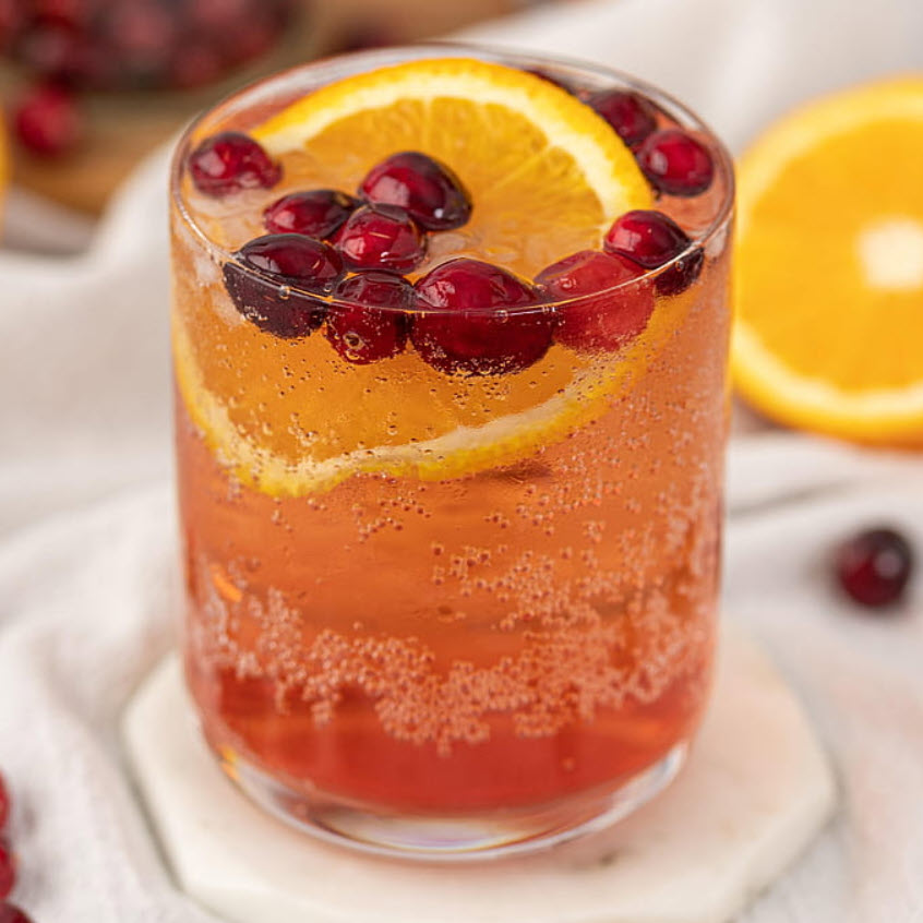 cranberry lime mule