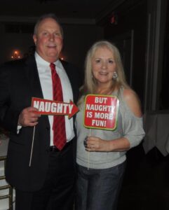 wanda anglin and husband frank spreading holiday cheer