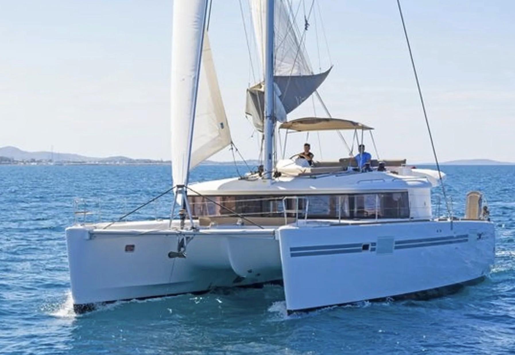 2018 lagoon 450f antares for sale using michel benarrosh as a broker