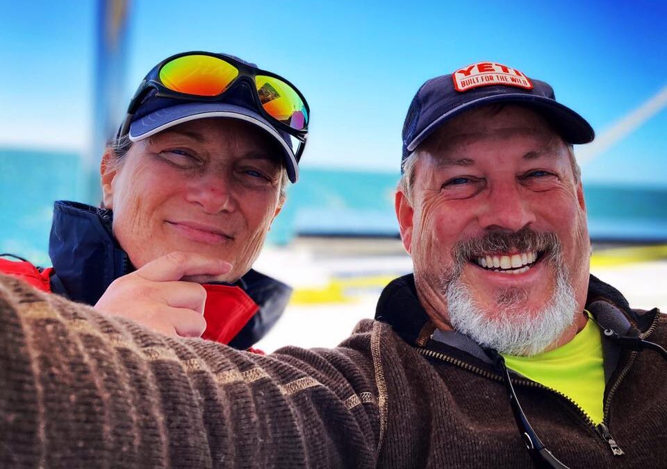 jim and kathy sullivan, liveaboards aboard leopard 48 catamaran, jimkat