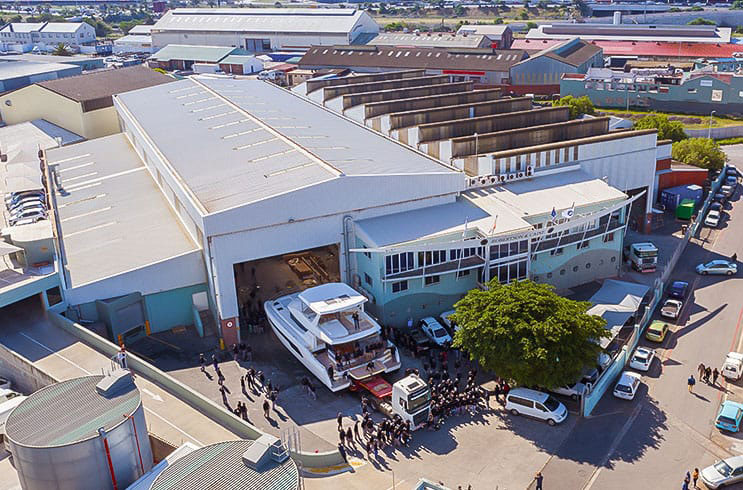 robertson & caine Cape Town South Africa catamaran production facility building